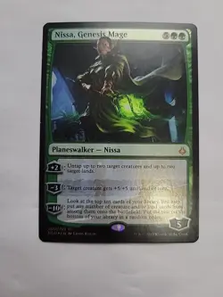 MTG - Nissa, Genesis Mage Hour of Devastation Foil M#200 - Image 1