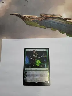 MTG - Nissa, Genesis Mage Hour of Devastation Foil M#200 - Image 2