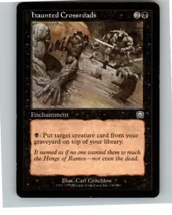 MTG Haunted Crossroads U Mercadian Masques 138 LP Magic The Gathering - Image 1