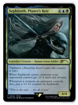 Sephiroth, Planet's Heir NM* FOIL PROMO ENGLISH 0004 mtg -UnltdCards - Image 1