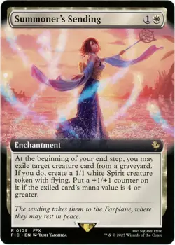 Summoner's Sending (Extended Art) - 0109 -Commander: Final Fantasy - MTG - Image 1