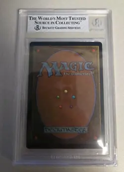 BLACKER LOTUS MTG Unglued BGS 8 MINT RARE Artifact 1998 Christopher Rush Art - Image 4