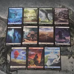 MTG Final Fantasy : Full Art Mix Lands Lot • 11 - Image 1