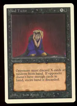 MTG: Mind Twist Unlimited - Very Light Play (LP) - EX OR BETTER - Image 1