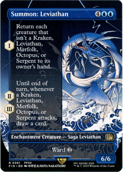 Summon: Leviathan (Borderless) - 0361 - Final Fantasy - MTG - NM/M - SHIPS NOW - Image 1