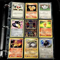 Pokemon Vintage Cards (METAL CUSTOM MEW) Binder Pages Lot - Image 1