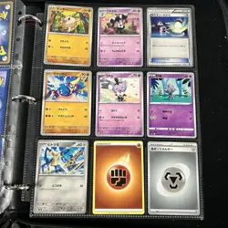Pokemon Vintage Cards (METAL CUSTOM MEW) Binder Pages Lot - Image 3