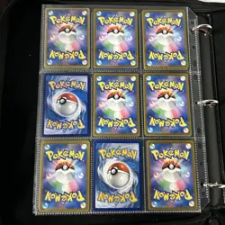 Pokemon Vintage Cards (METAL CUSTOM MEW) Binder Pages Lot - Image 4