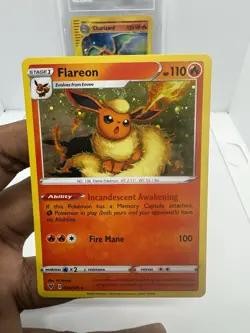 Pokemon TCG Flareon 026/185 Holo Promo Cosmos Holo Rare SWIRL - Image 1