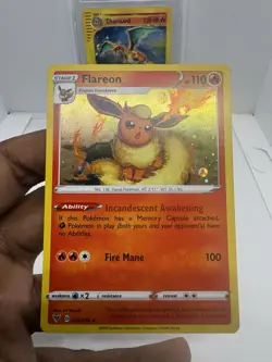 Pokemon TCG Flareon 026/185 Holo Promo Cosmos Holo Rare SWIRL - Image 3
