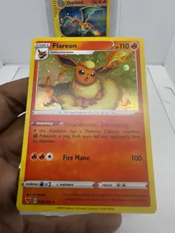 Pokemon TCG Flareon 026/185 Holo Promo Cosmos Holo Rare SWIRL - Image 4