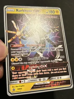 Pokemon TCG Xurkitree GX SM68 SM Black Star Promo Pedro Tores World Champ NM - Image 3