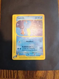 Pokemon Squirtle TCG Expedition Base Set Card 132/165 Regular Common NM/LP - Image 1