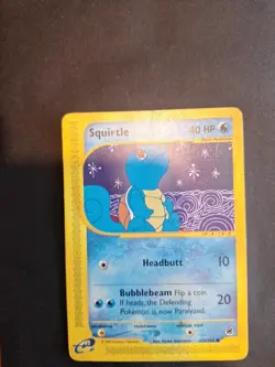 Pokemon Squirtle TCG Expedition Base Set Card 132/165 Regular Common NM/LP - Image 2