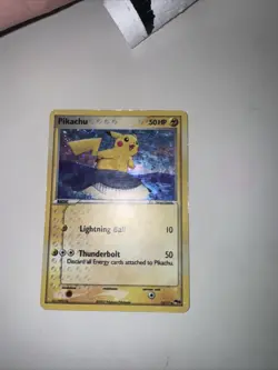 Pokemon Pikachu Holo Pop Series 5 Card 12/17 - Image 1
