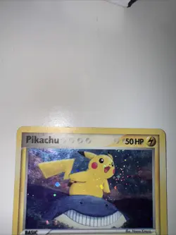 Pokemon Pikachu Holo Pop Series 5 Card 12/17 - Image 5