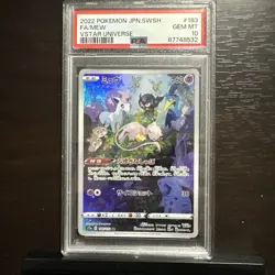 2022 POKEMON JPN SWORD & SHIELD VSTAR UNIVERSE #183 FULL ART/MEW PSA 10 - Image 1