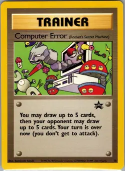 Computer Error Rocket's Secret Machine 16 Non Holo WoTC Promo - Pokemon - NM - Image 1