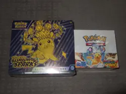 Pokemon Sword & Shield SURGING SPARKS Booster Box +ETB Game (NEW) 820650860911 - Image 1