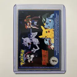 Wartortle 08 Pokemon Burger King PokeTrivia Trading Card LP-MP - Image 2