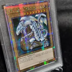 Yugioh Blue-Eyes & Red-Eyes LC01-EN004&6 Quarter Century Rare Error 25th PSA10 - Image 4