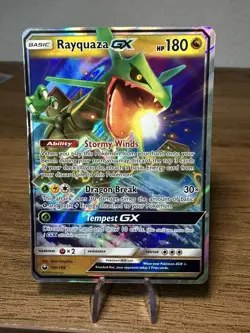 Pokemon Rayquaza GX 109/168 Holo Ultra Rare Card Celestial Storm - NM/Mint - Image 1