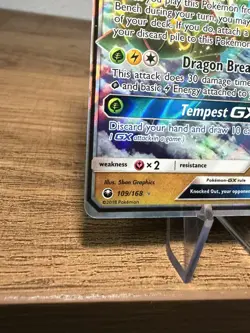 Pokemon Rayquaza GX 109/168 Holo Ultra Rare Card Celestial Storm - NM/Mint - Image 3