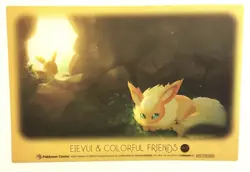 Flareon Eevee Eievui & Colourful Friends Pokemon Clear Card Centre 2017 Japan - Image 1