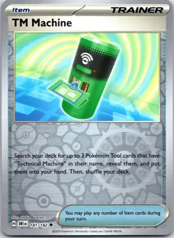 Pokemon Card 181/182 TM Machine Reverse Holo Uncommon Destined Rivals - Image 1