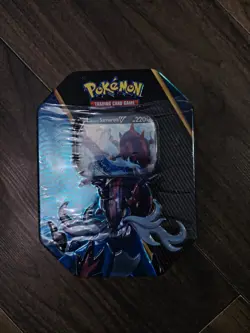 Pokemon TCG Divergent Powers Tin Hisuian Samurott V 1 Foil Card - Brand New - Image 1