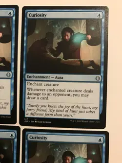 CURIOSITY x4 : IKORIA Magic the Gathering Mtg card; NM, Enchantment aura - Image 2