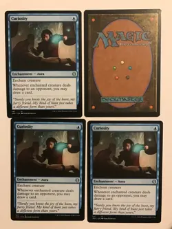 CURIOSITY x4 : IKORIA Magic the Gathering Mtg card; NM, Enchantment aura - Image 3
