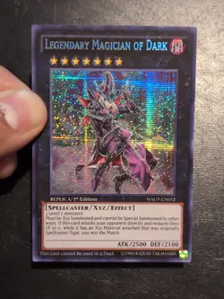 Yu-Gi-Oh! SECRET RARE CARD LEGENDARY MAGICIAN OF DARK WSUP-EN052 1ST NM/VLP - Image 3