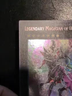 Yu-Gi-Oh! SECRET RARE CARD LEGENDARY MAGICIAN OF DARK WSUP-EN052 1ST NM/VLP - Image 5