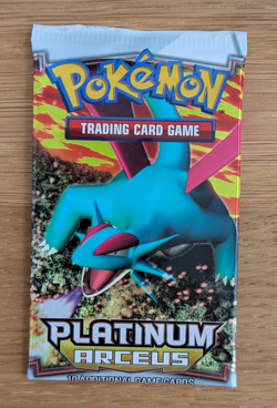 Platinum Arceus ~ Booster (No Cards) Pack Wrapper ~ Salamence Artwork!! - Image 1