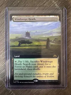 Magic The Gathering Modern Horizons 3 Extended Art Windswept Heath #0466 - Image 1