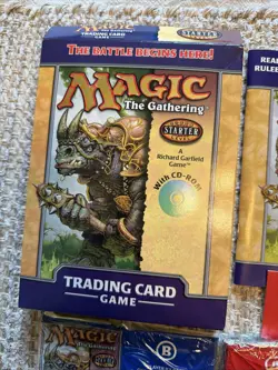 Magic the Gathering Starter Level MISSING CD TCG 2000 Player A & B Sealed Packs - Image 2