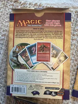 Magic the Gathering Starter Level MISSING CD TCG 2000 Player A & B Sealed Packs - Image 3