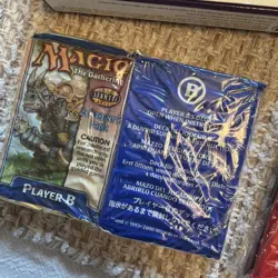Magic the Gathering Starter Level MISSING CD TCG 2000 Player A & B Sealed Packs - Image 5