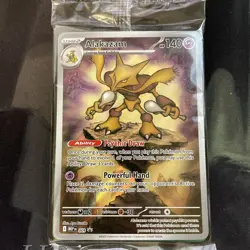 Alakazam 009 Black Star Promo SEALED Full Art Pokemon Card Psychic - Image 1