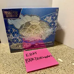 Pokemon Center Pokemon TCG Scarlet & Violet Stellar Crown ETB Elite Trainer Box - Image 2