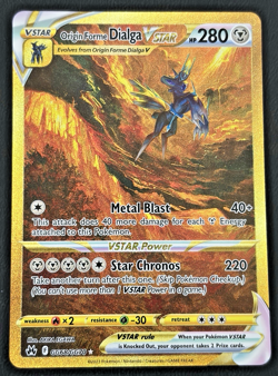 Pokemon Origin Forme Dialga VSTAR GG68/GG70 Crown Zenith: Galarian Gallery Holo - Image 1
