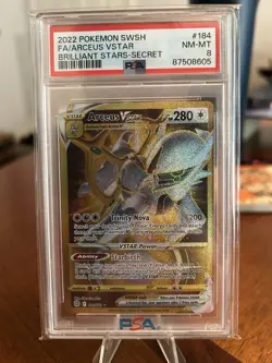 Pokemon - Arceus VSTAR (Secret) 184/172 Swsh09: Brilliant Stars - PSA 8 - Image 1