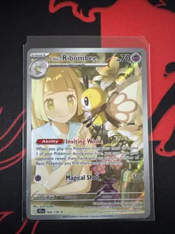 2025 POKEMON JTG EN-JOURNEY TOGETHER 164 LILLIE'S RIBOMBEE ILLUSTRATION RARE - Image 1