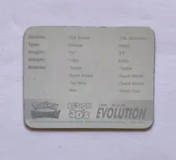 Pokemon Stadium Action 3D'S 2000 - #38/50 Evolution VAPOREON, EEVEE - Image 4