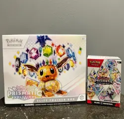Pokemon TCG Prismatic Evolutions Elite Trainer Box ETB + Booster Bundle SEALED - Image 1