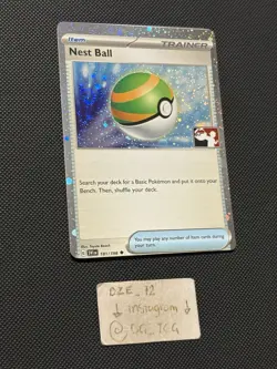 MISCUT ERROR - Pokemon Play Prize Pack Series 5 - Nest Ball - 181/198 - Holo - Image 2