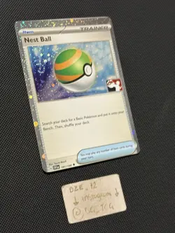 MISCUT ERROR - Pokemon Play Prize Pack Series 5 - Nest Ball - 181/198 - Holo - Image 4
