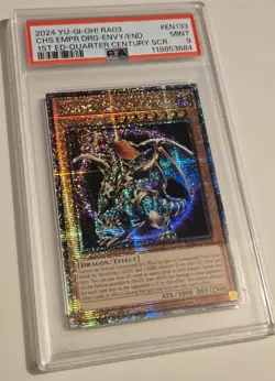 2024 Yu-Gi-Oh! Chaos Emperor Dragon Envoy of the End RA03-EN133 1st ED QCR PSA 9 - Image 2