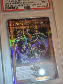 2024 Yu-Gi-Oh! Chaos Emperor Dragon Envoy of the End RA03-EN133 1st ED QCR PSA 9 - Image 5
